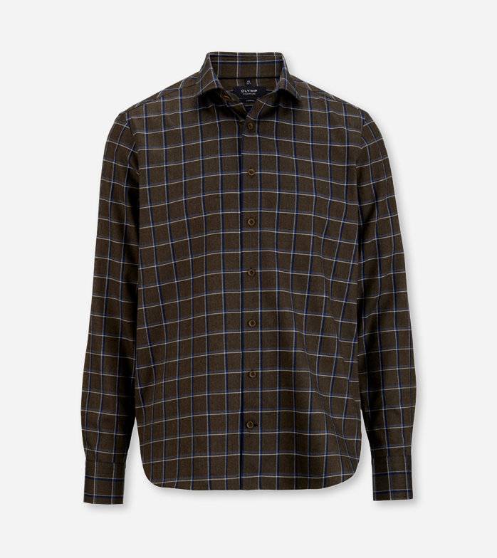 Oblymp SIGNATURE Casual, Freizeithemd, tailored fit, SIGNATURE Kent, Oliv