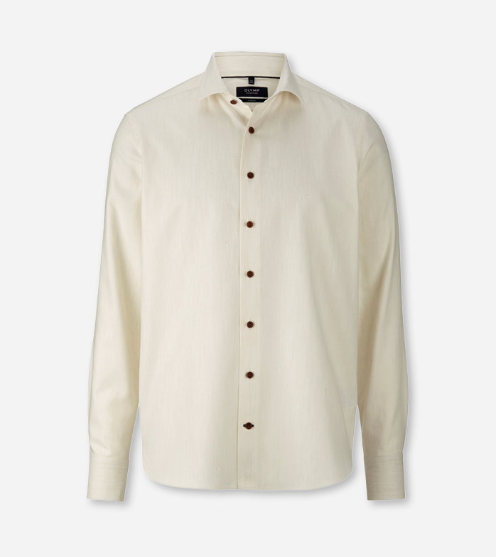 Oblymp SIGNATURE Casual, Freizeithemd, tailored fit, SIGNATURE Kent, Off White