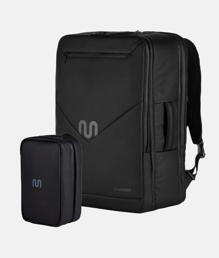 Onemate Travel Bundle: Travel Backpack Ultimate + Toiletry Bag