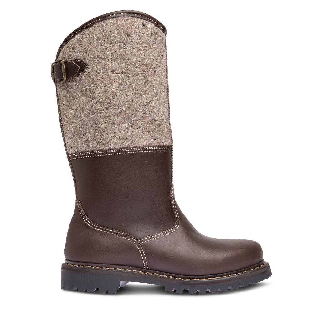 Original Haferl Grünten Lammfell | braun graumeliert