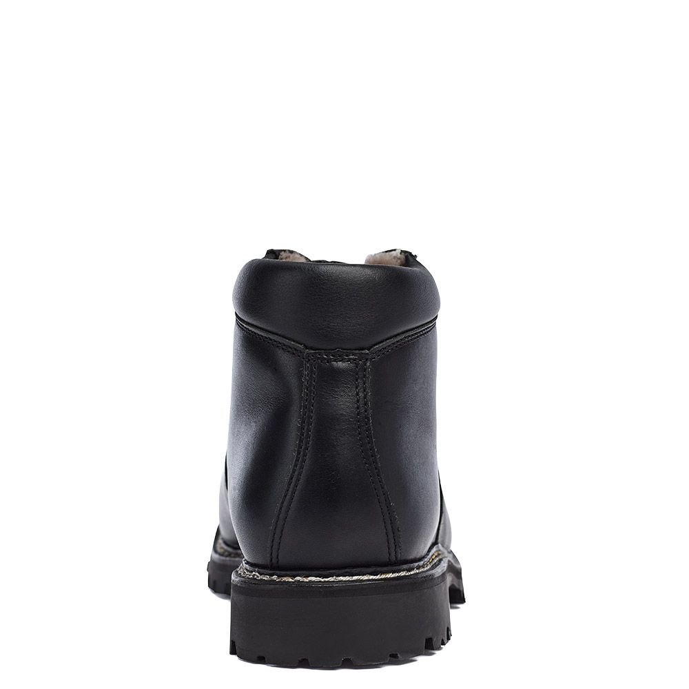 Original Haferl Halblech Lammfell | Schwarz