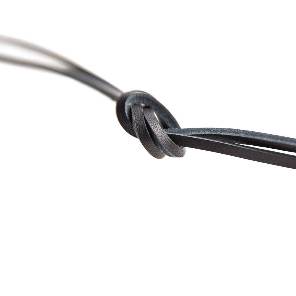 Original Haferl Lederriemen Vierkant | schwarz