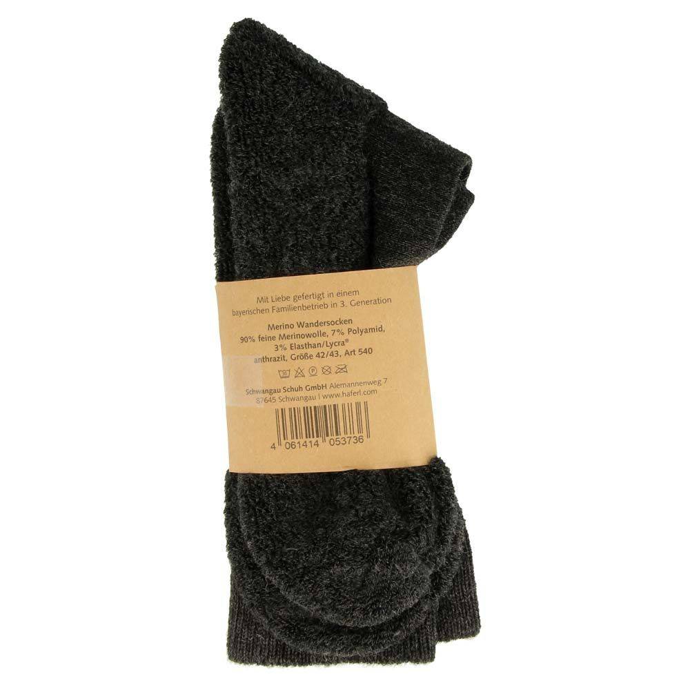 Original Haferl Wandersocken | Anthrazit