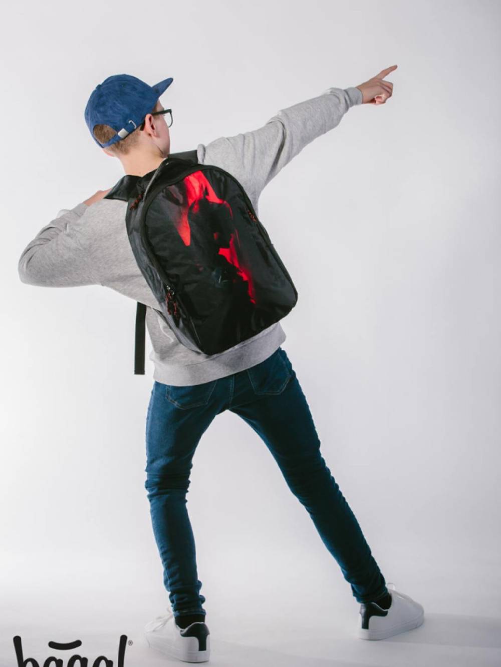 BAAGL EARTh Batman Red Rucksack