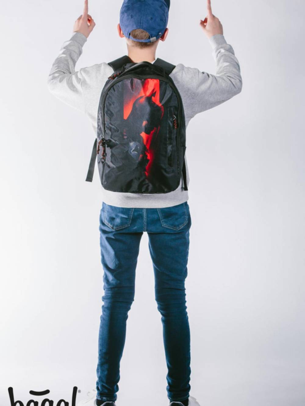 BAAGL EARTh Batman Red Rucksack