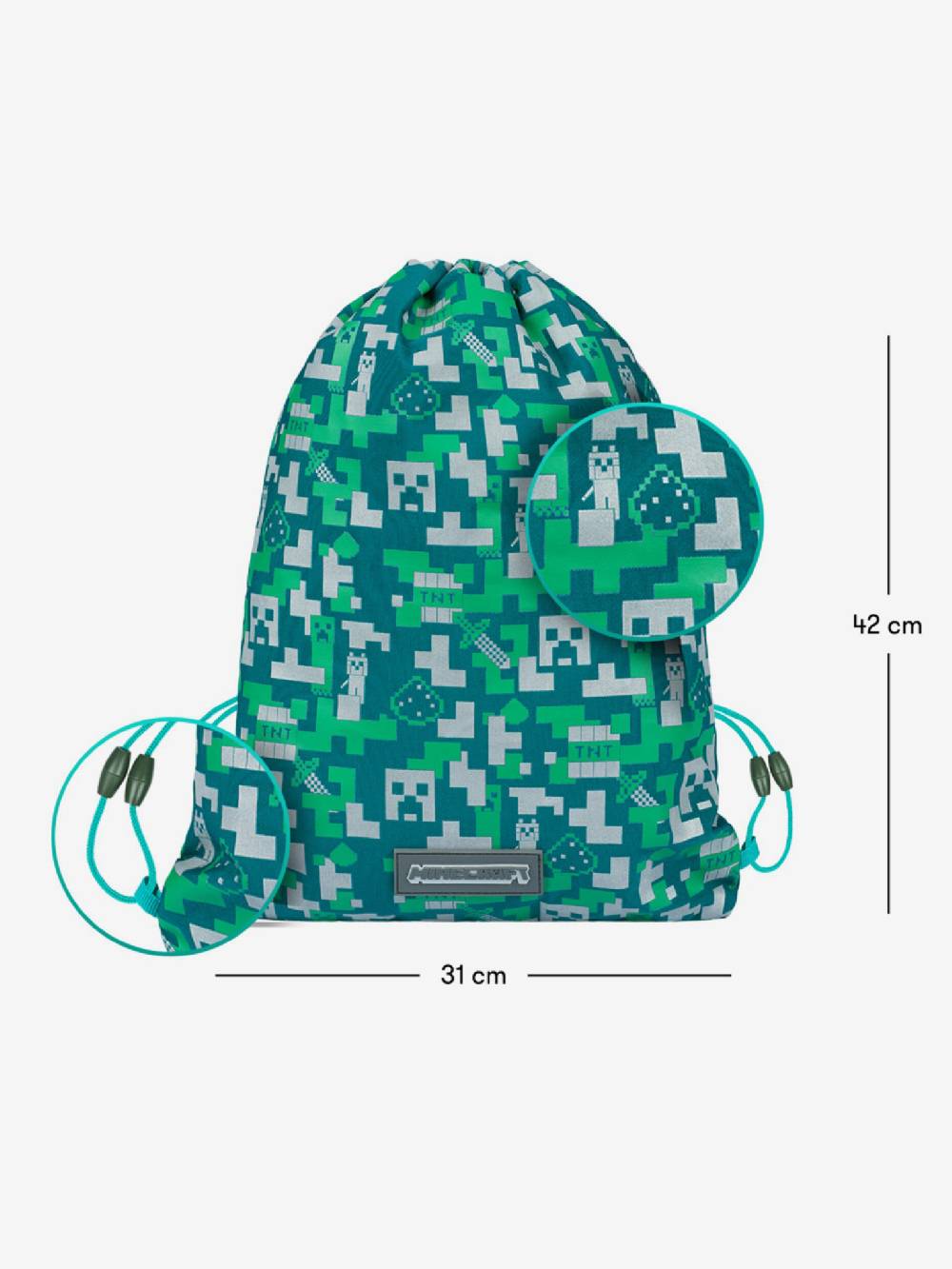 BAAGL Minecraft 2 Silver Creeper Federtasche