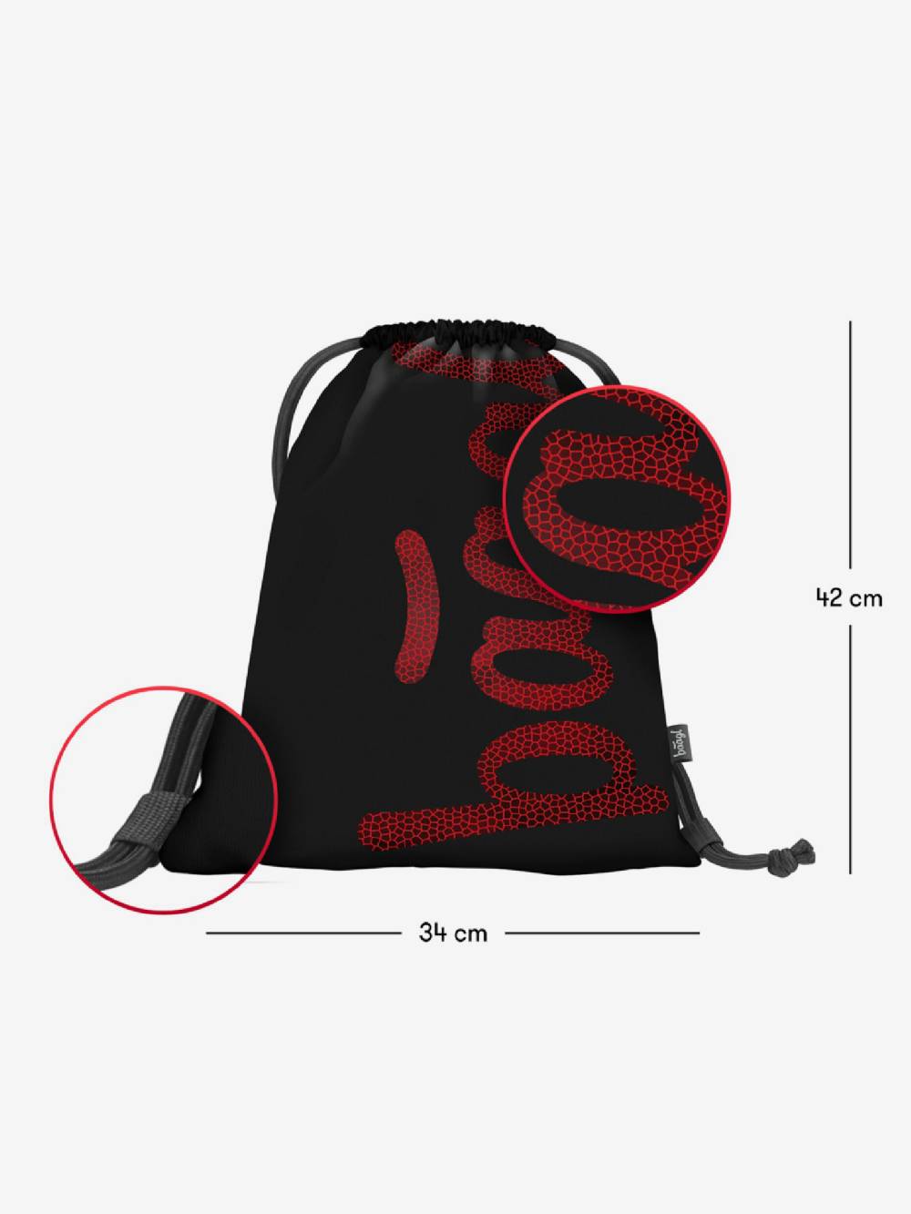 BAAGL Skate Red Gymsack