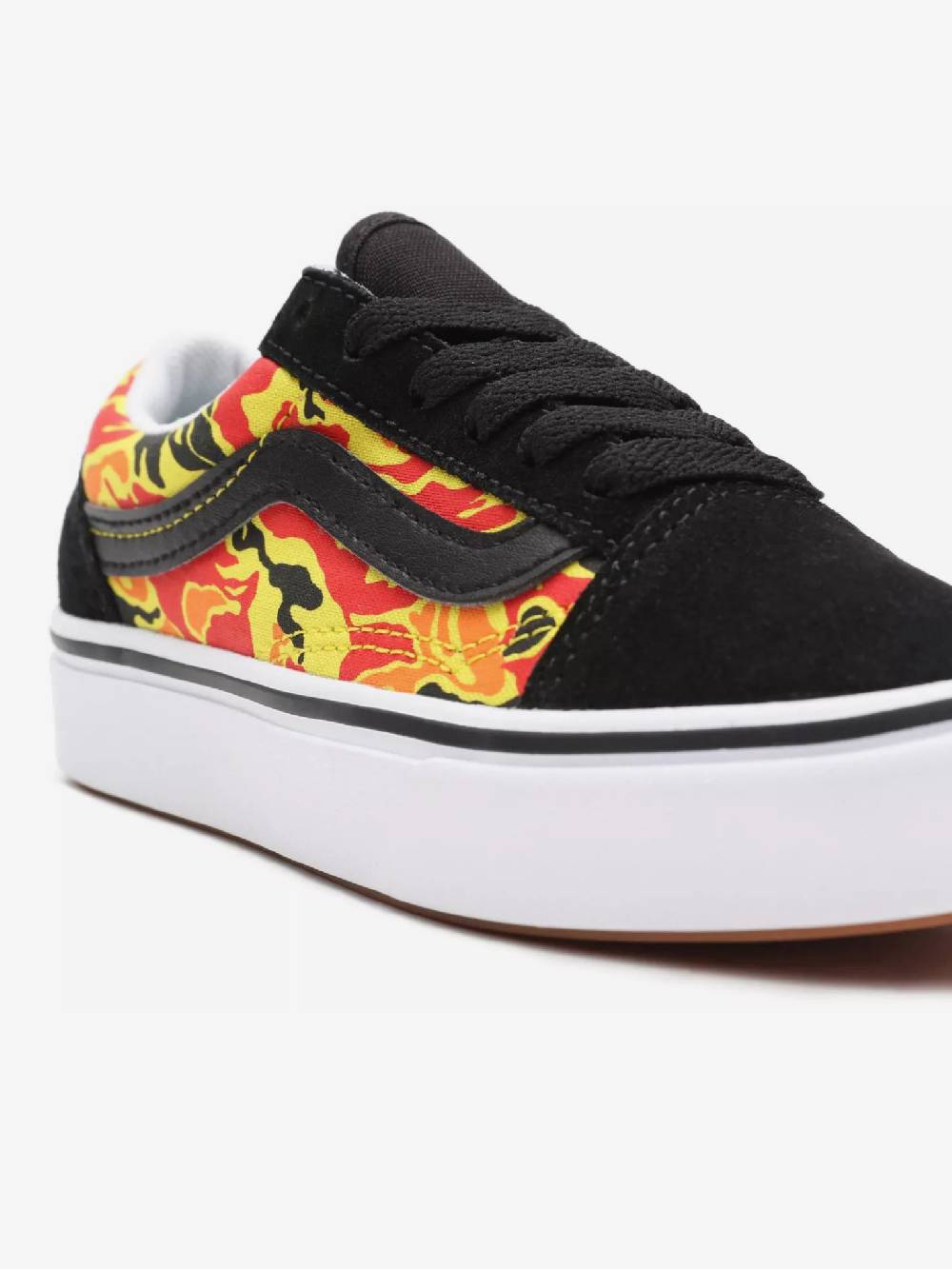 Vans Flame Camo ComfyCush Old Skool Kinder Tennisschuhe