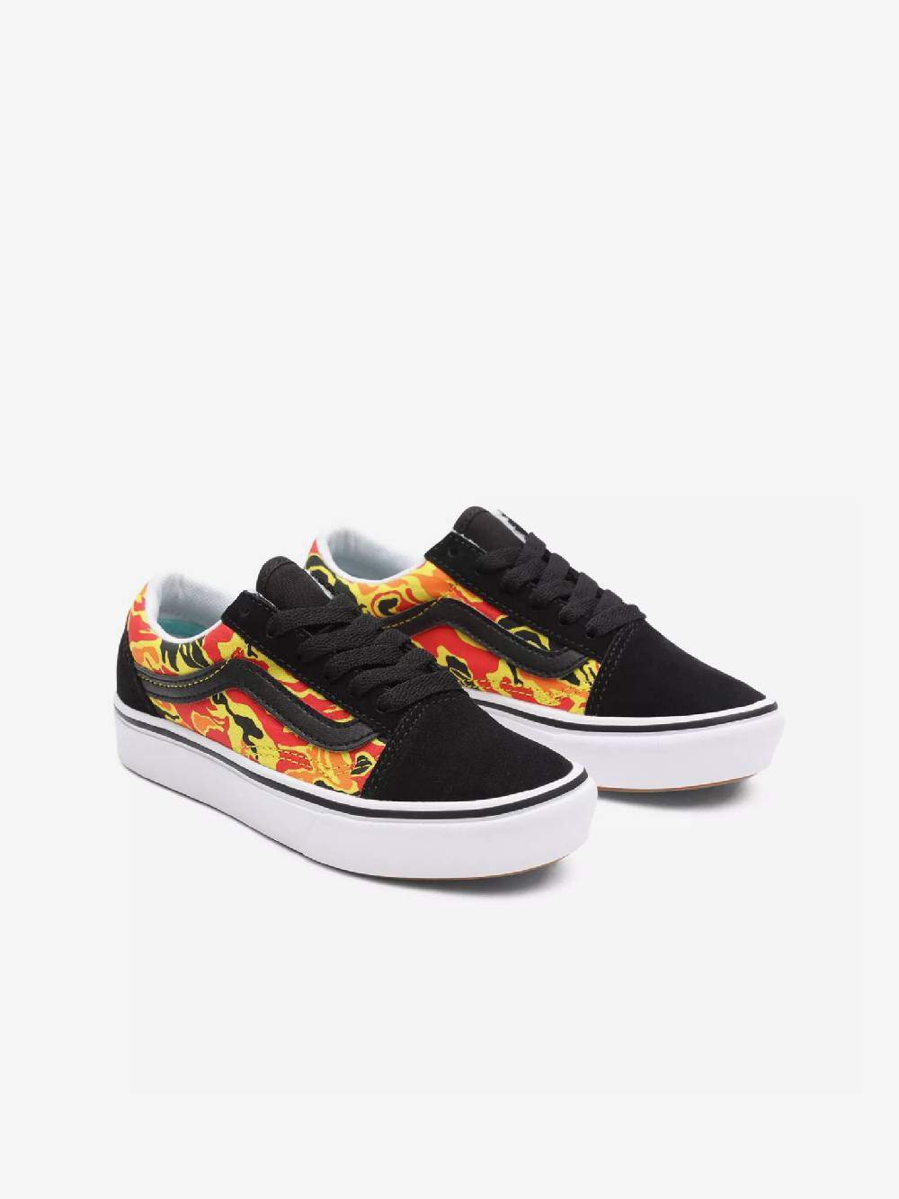 Vans Flame Camo ComfyCush Old Skool Kinder Tennisschuhe