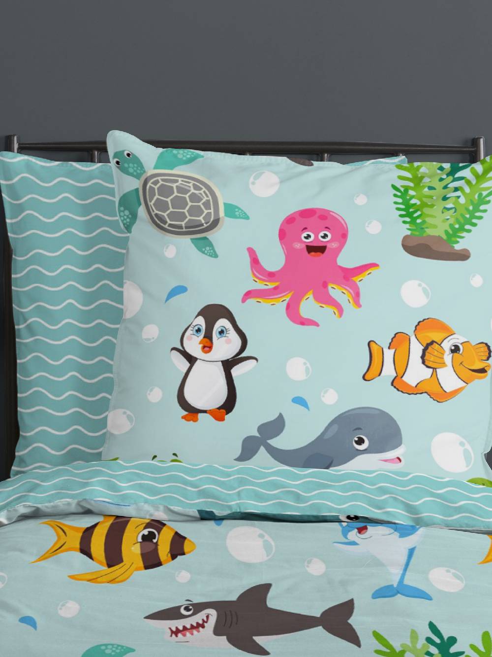 Good Morning Seaworld 140x200cm Bettwäsche-Set