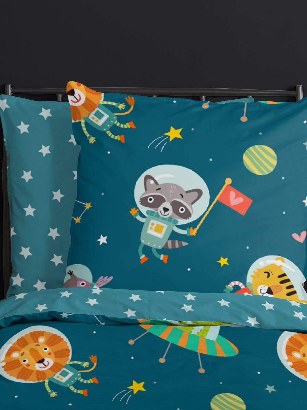 Good Morning Spacy 140x200cm Bettwäsche-Set