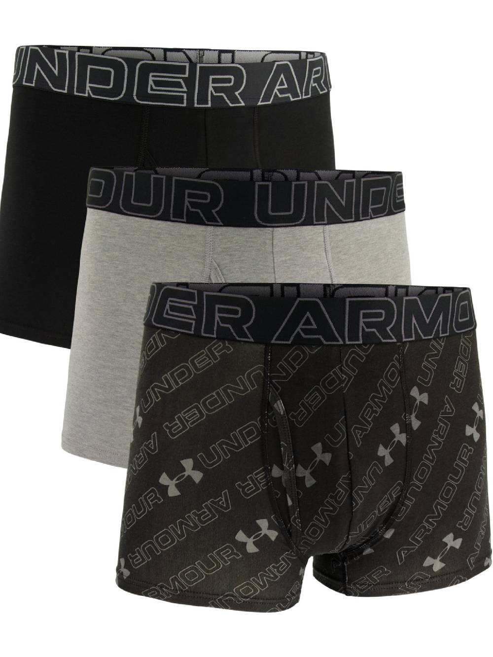 Under Armour M UA Perf Cotton Nov 3in Boxershorts 3 Stück