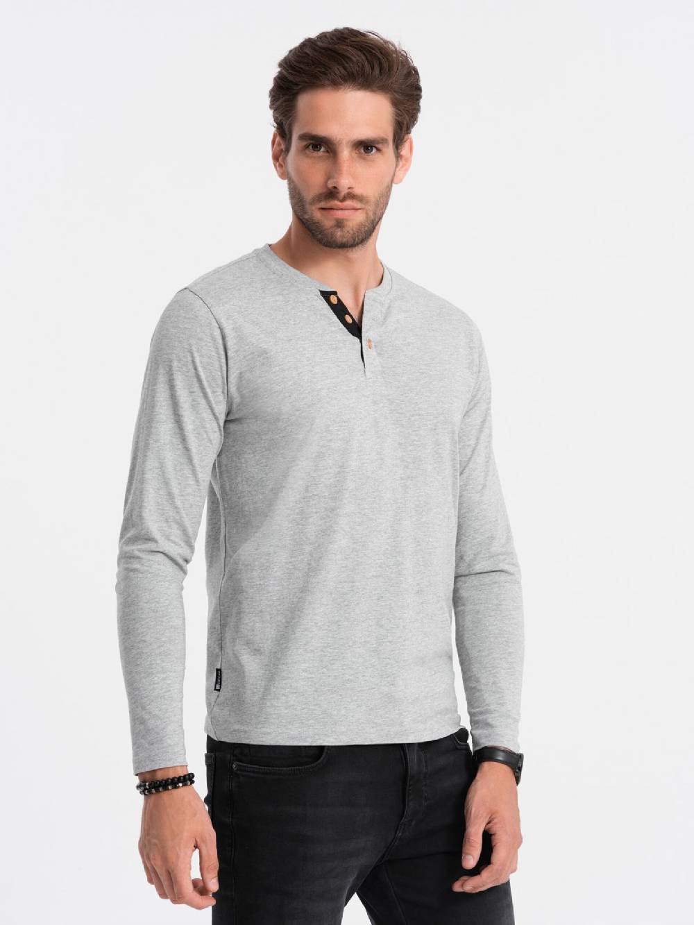 Ombre Clothing Henley T-Shirt