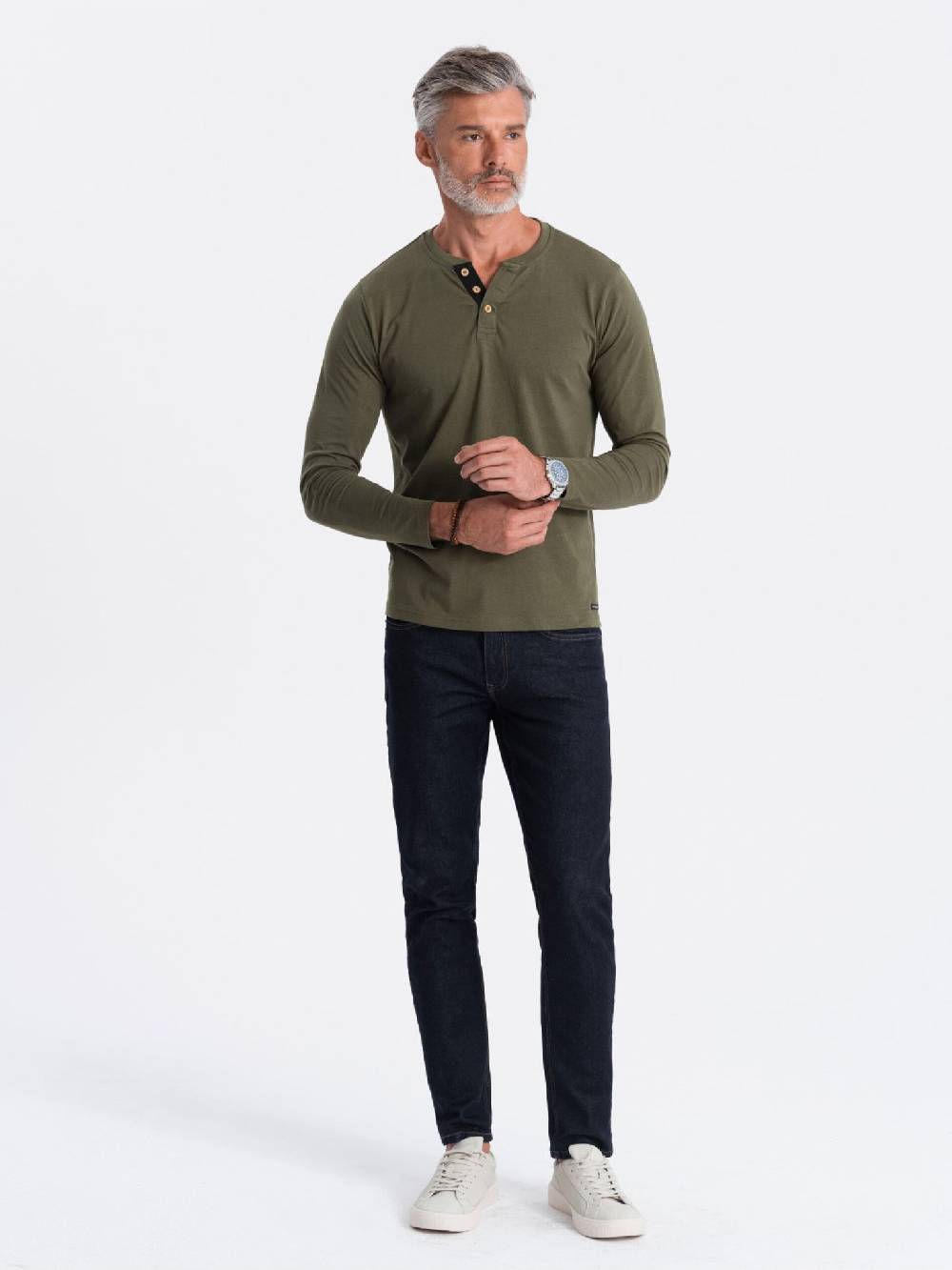 Ombre Clothing Henley T-Shirt