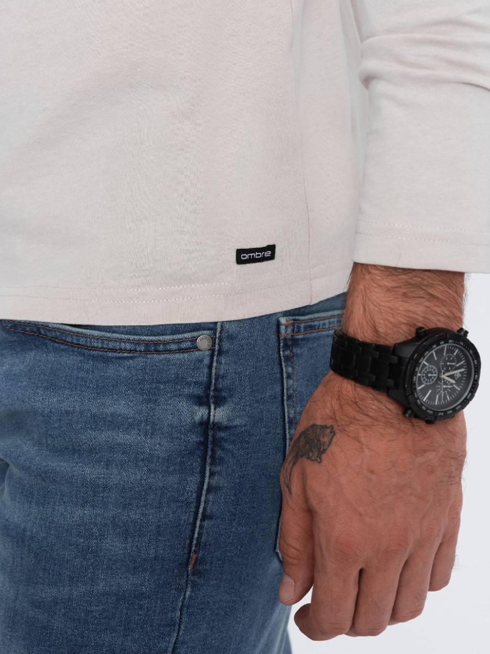 Ombre Clothing Henley T-Shirt