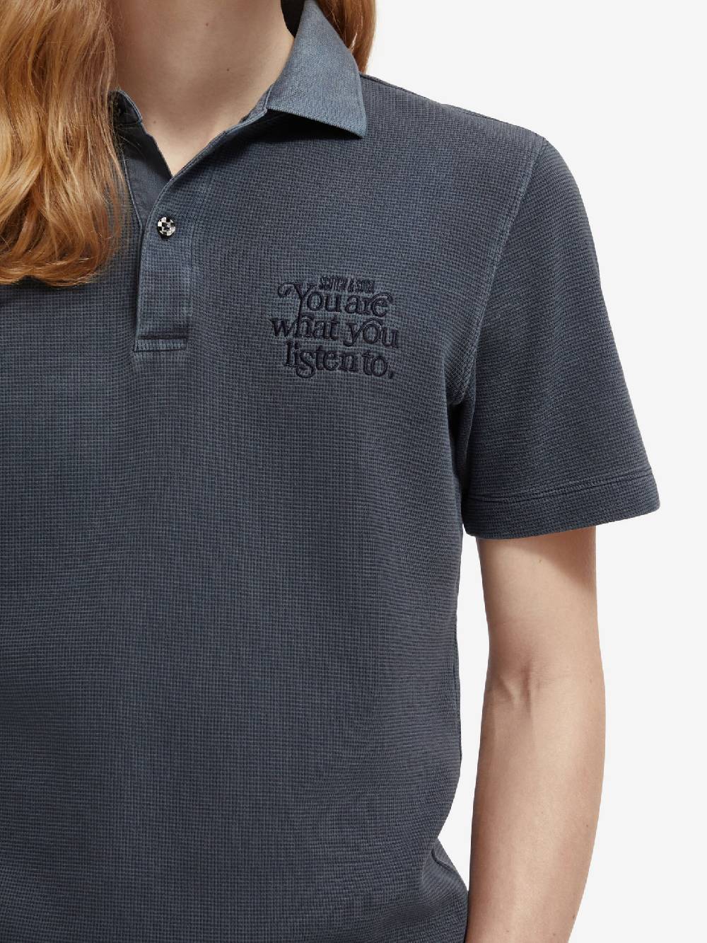 Scotch & Soda Garment Dye Polo T-Shirt