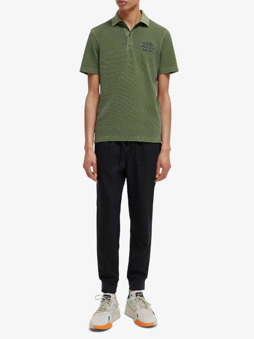 Scotch & Soda Garment Dye Polo T-Shirt
