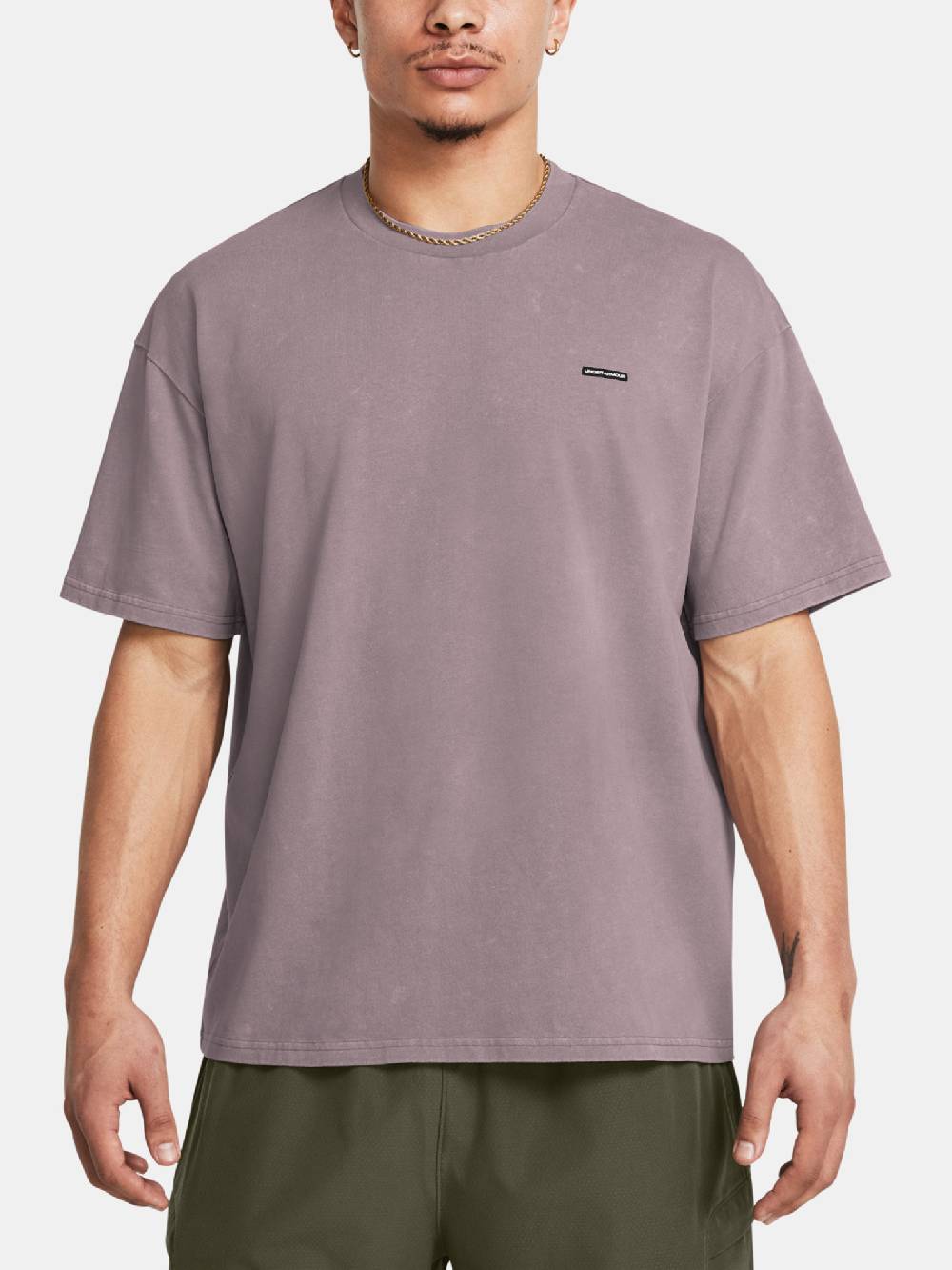 Under Armour UA M Hvyweight OS Logo Wash SS T-Shirt