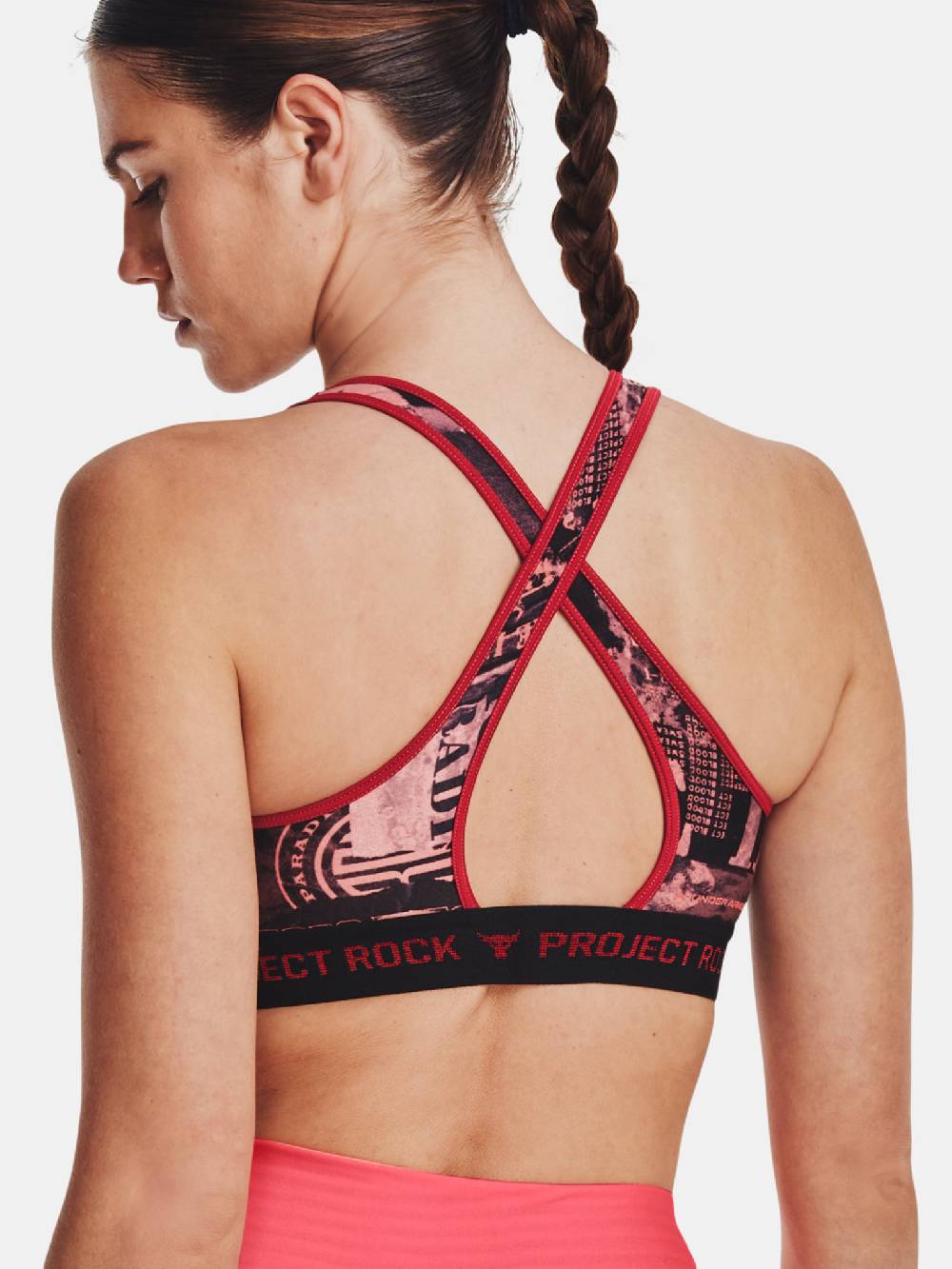 Under Armour UA Project Rock Csbk Nov Prnt Sport Büstenhalter