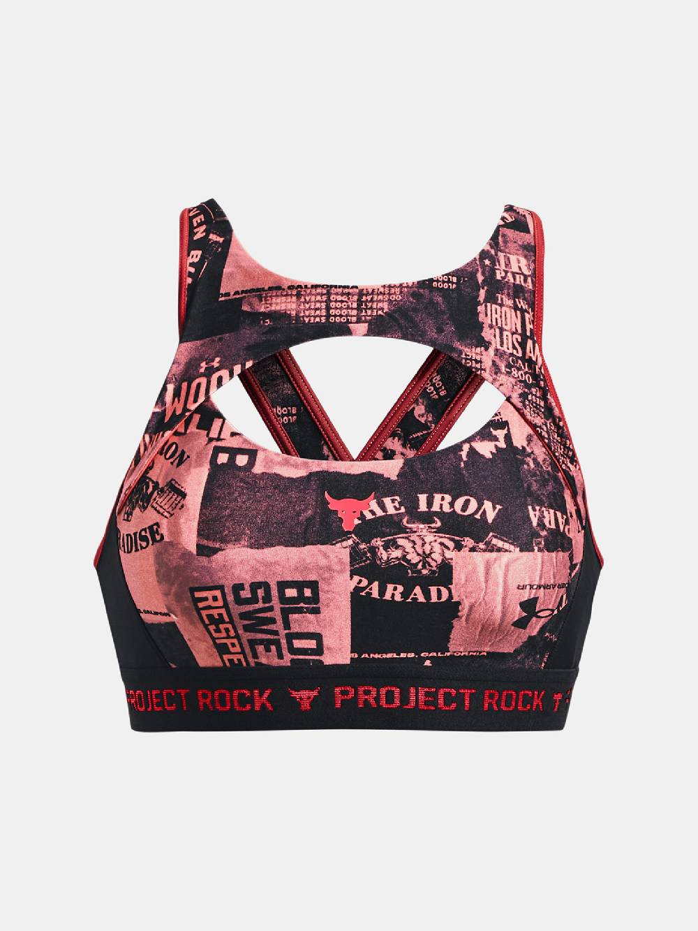 Under Armour UA Project Rock Csbk Nov Prnt Sport Büstenhalter