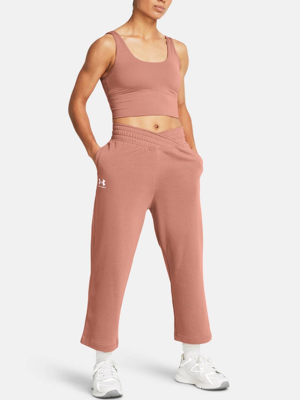 Under Armour UA Rival Terry Crop Wide Leg Jogginghose
