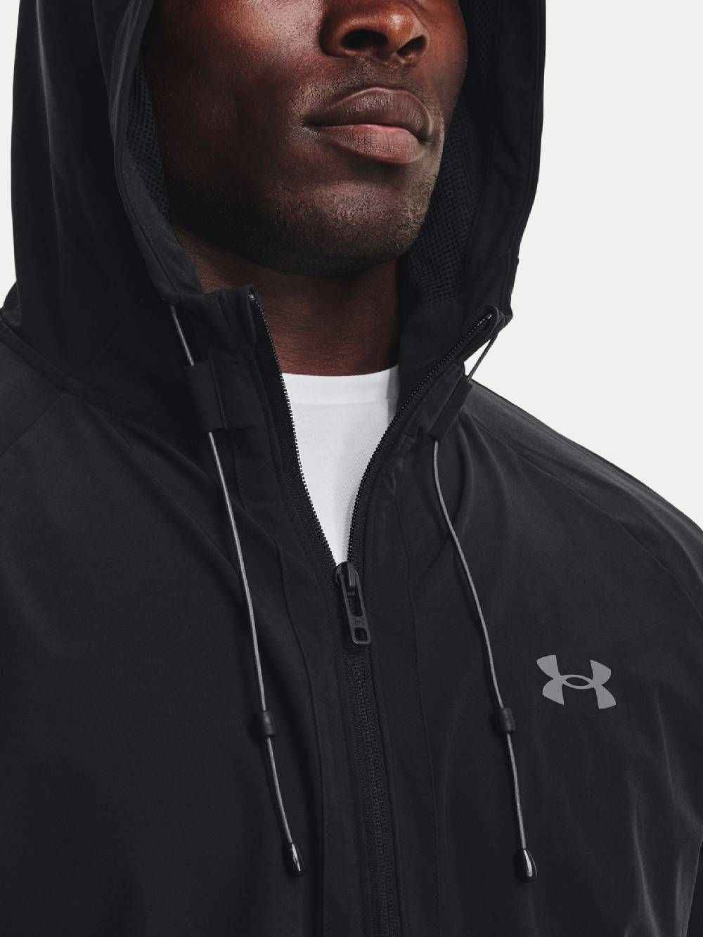 Under Armour UA Stretch Woven Windbreaker-BLK Jacke