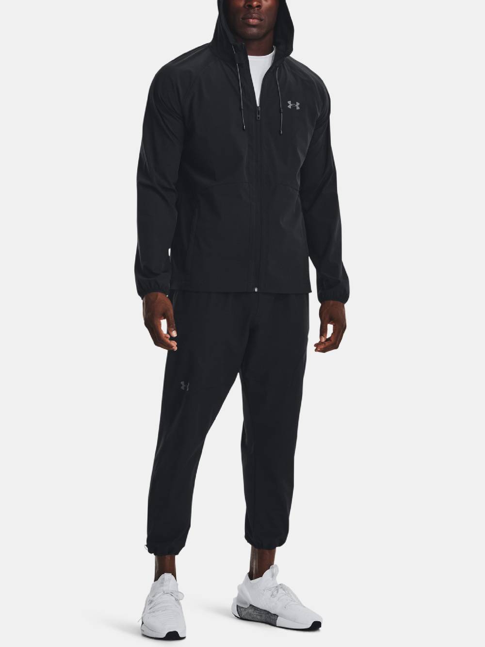 Under Armour UA Stretch Woven Windbreaker-BLK Jacke