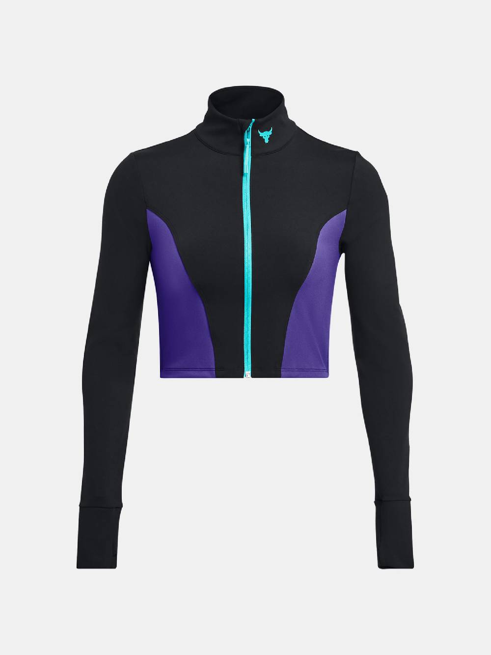 Under Armour Project Rock LetsGo Crop FZ T-Shirt