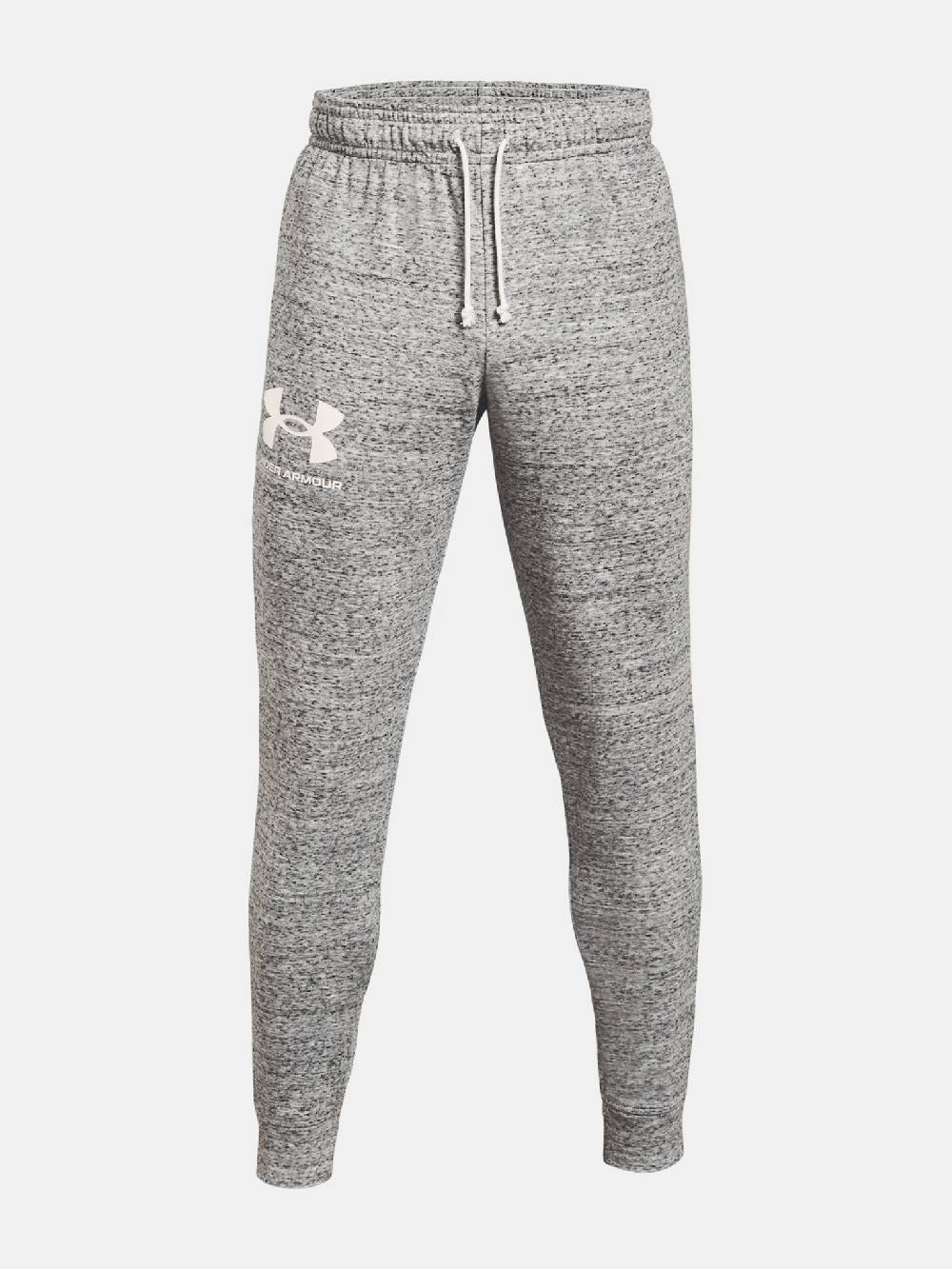 Under Armour RIVAL TERRY JOGGER - bílá Jogginghose