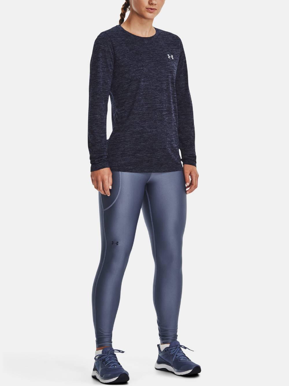 Under Armour Tech LS Crew Twist-NVY T-Shirt