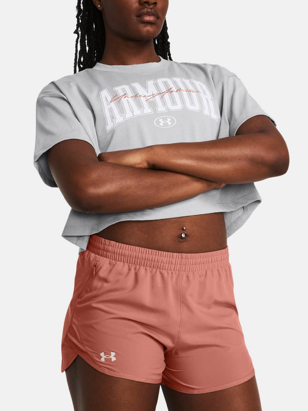 Under Armour UA HW Scripted WM Crop SS T-Shirt