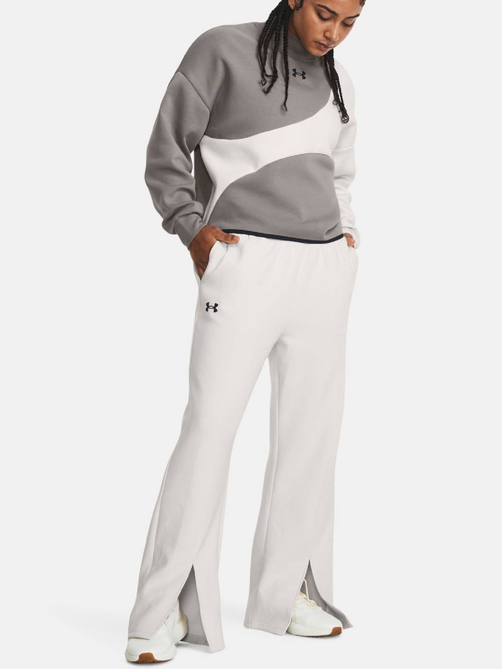 Under Armour Unstoppable Flc Crop Crew Sweatshirt
