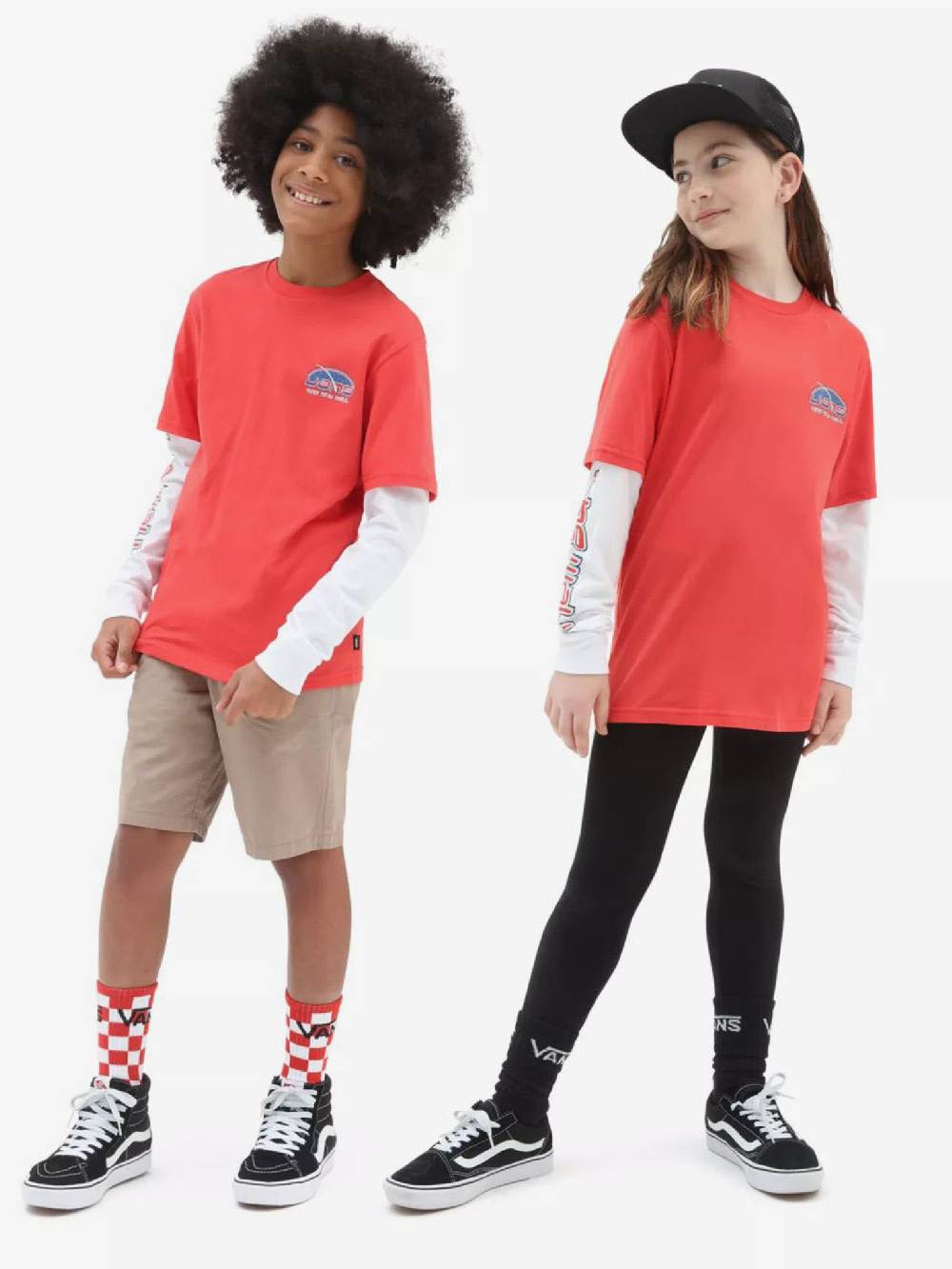 Vans Digitally Free Twofer Kinder T‑Shirt