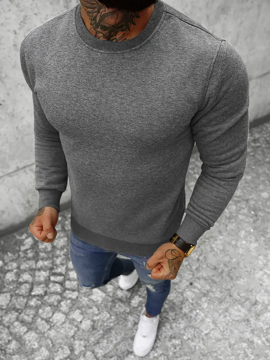 Ozonee Herren Sportanzug Anthrazit OZONEE JS/XW2001