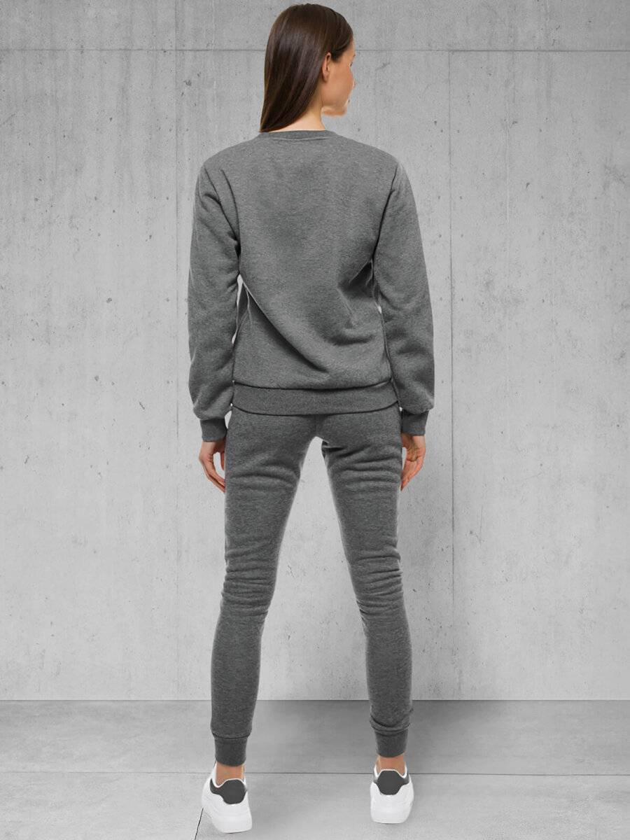 Ozonee Damen Trainingsanzug Anthrazit OZONEE 17