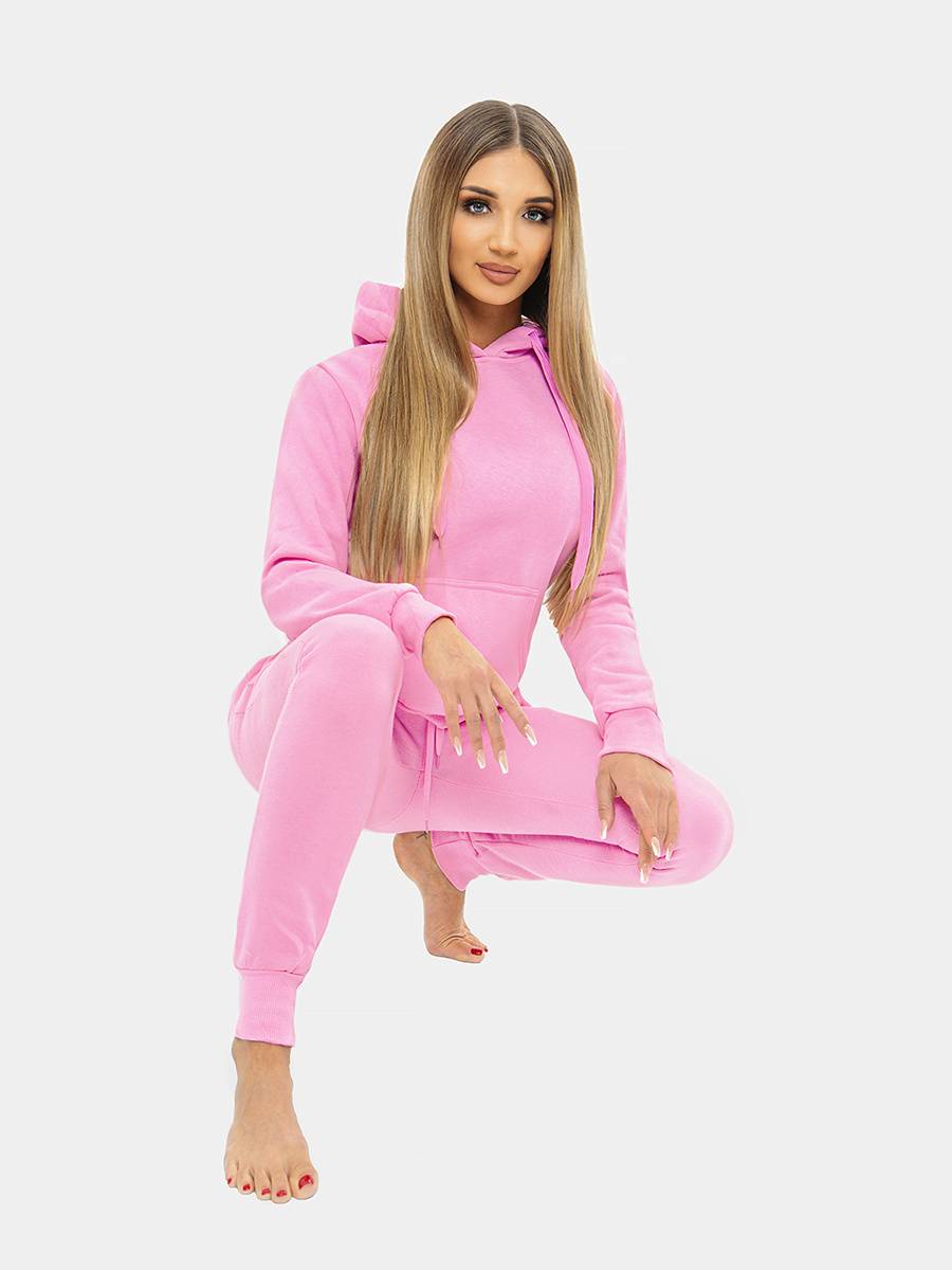 Ozonee Damen Trainingsanzug Hellrosa OZONEE 02