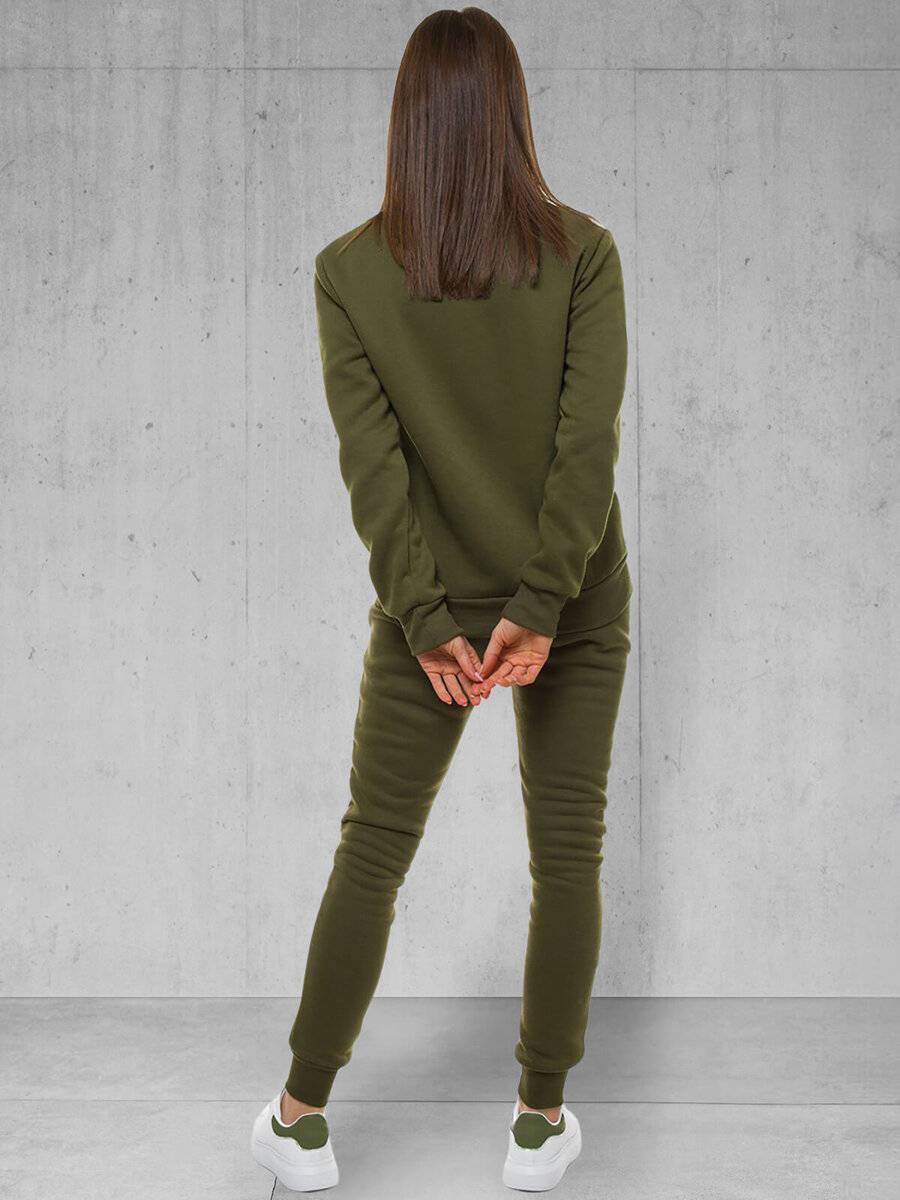 Ozonee Damen Trainingsanzug Khaki OZONEE 51