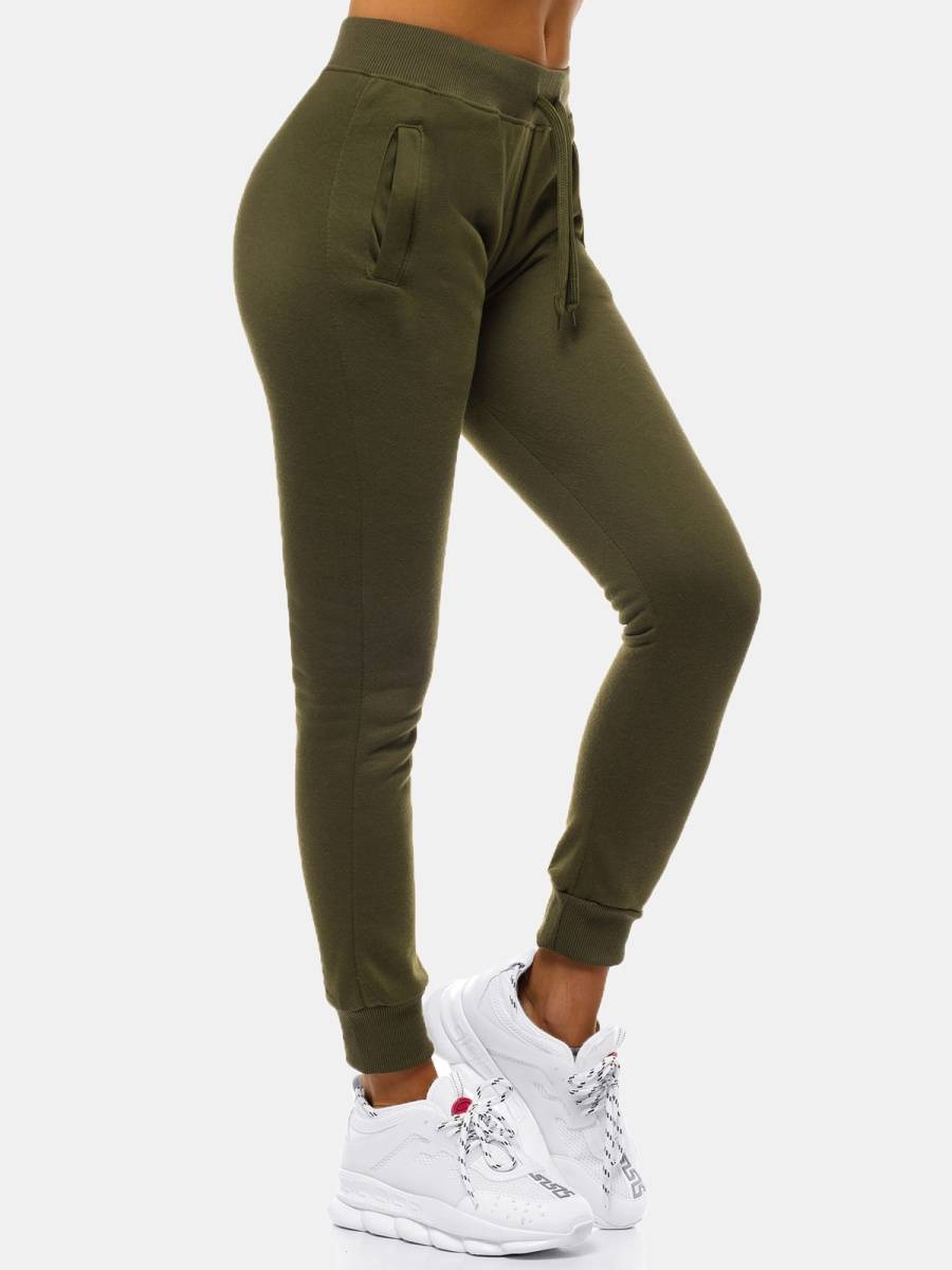 Ozonee Damen Trainingsanzug Khaki OZONEE 51