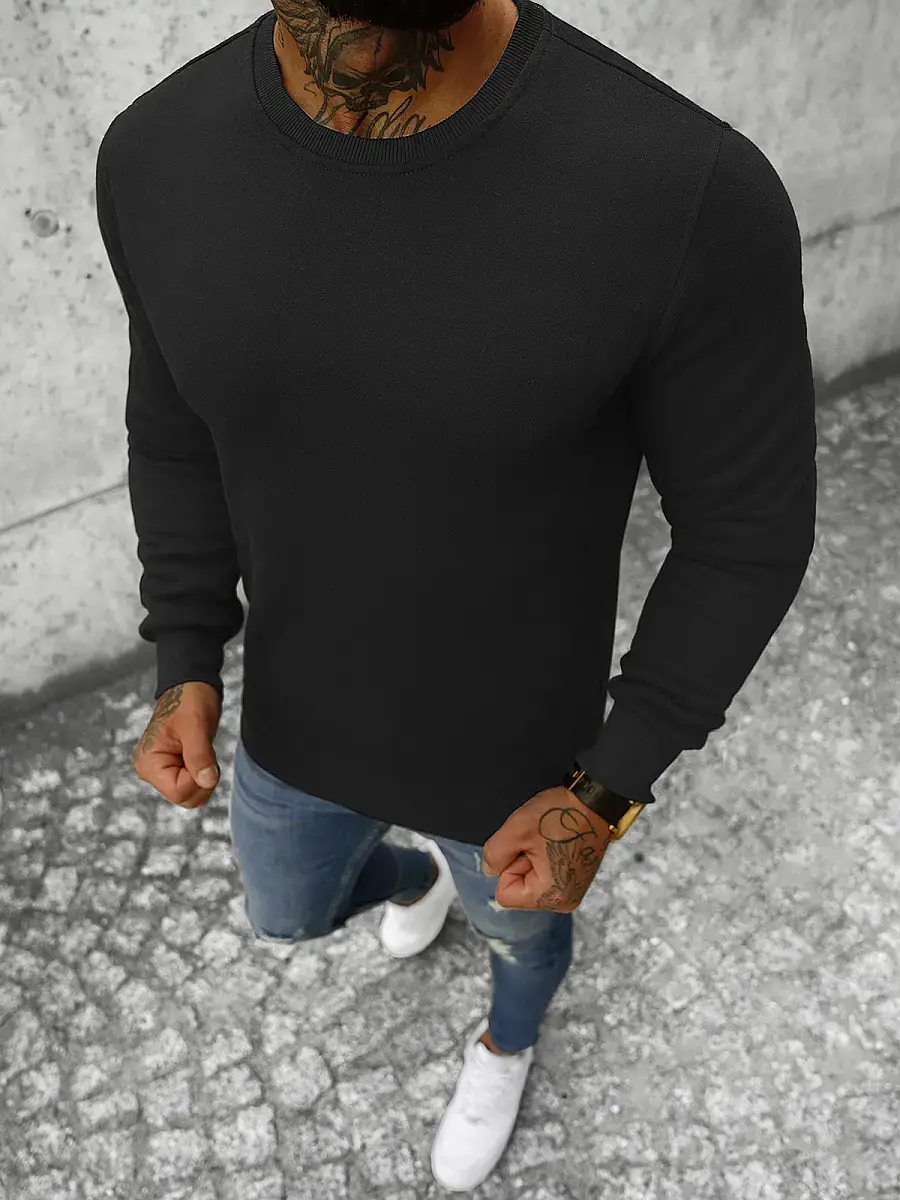 Ozonee Herren Sportanzug Schwarz OZONEE JS/XW2001