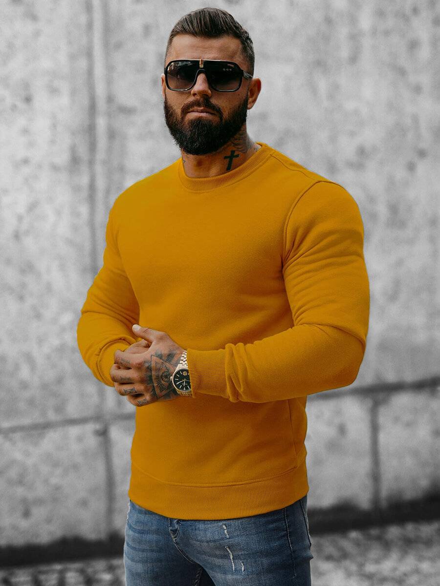 Ozonee Herren Trainingsanzug Camel OZONEE 07