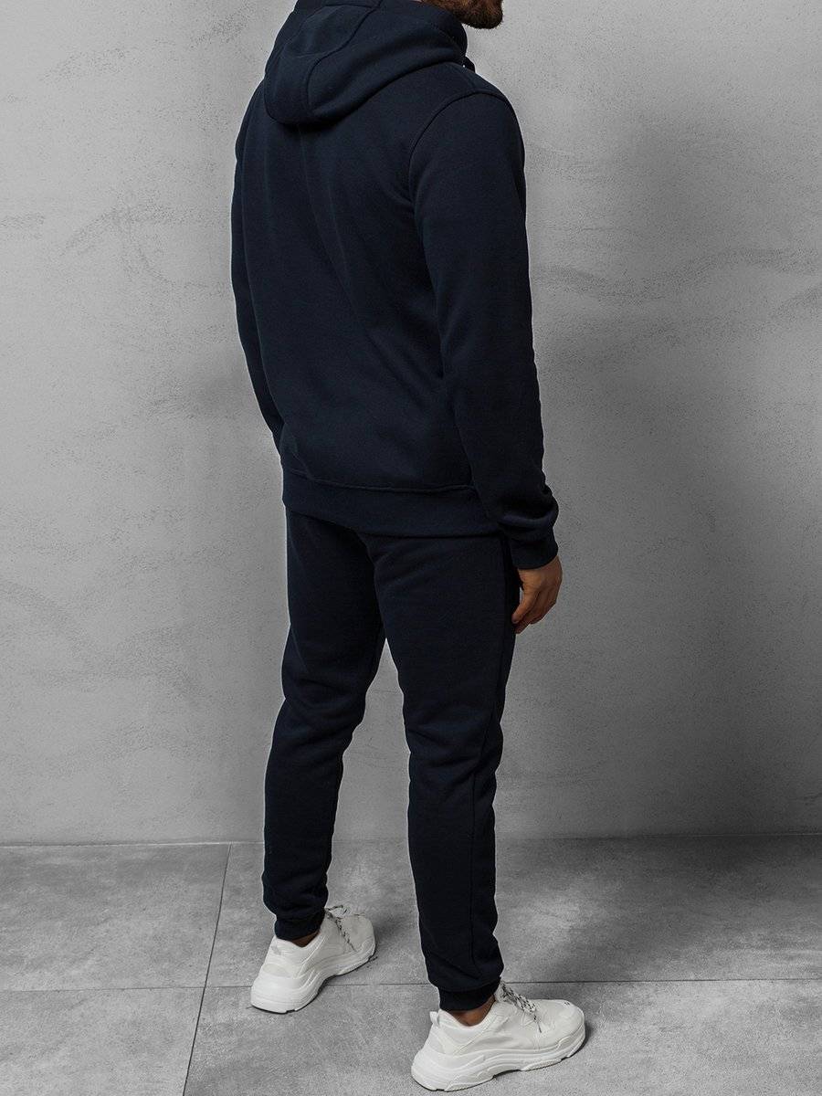 Ozonee Herren Trainingsanzug Dunkelblau OZONEE 10