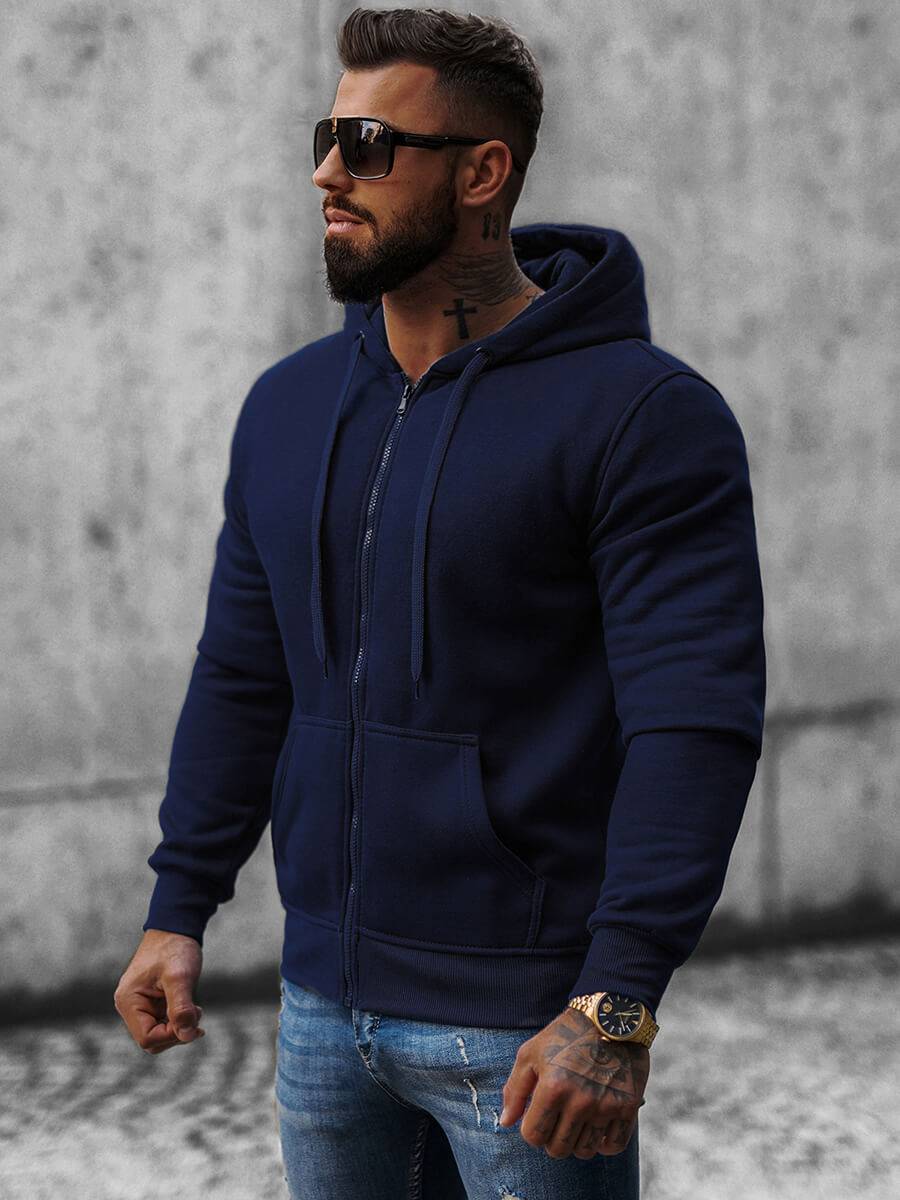 Ozonee Herren Trainingsanzug Dunkelblau OZONEE 10