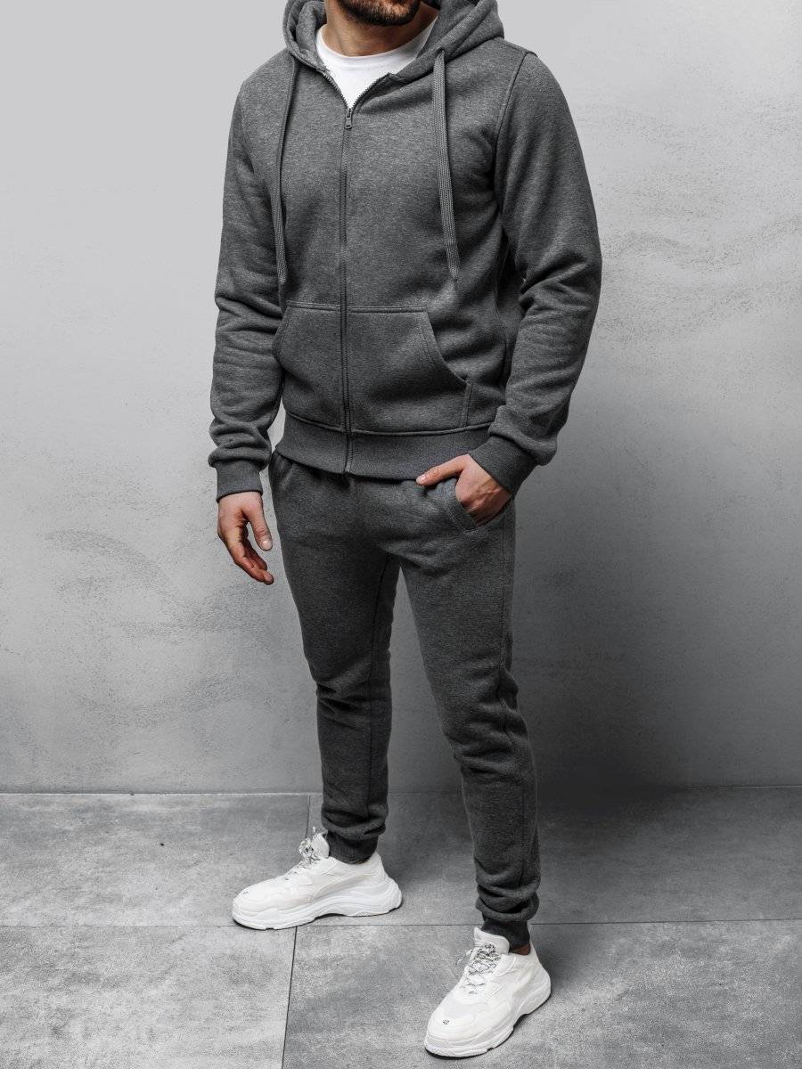 Ozonee Trainingsanzug Für Männer Aus Graphit OZONEE 02