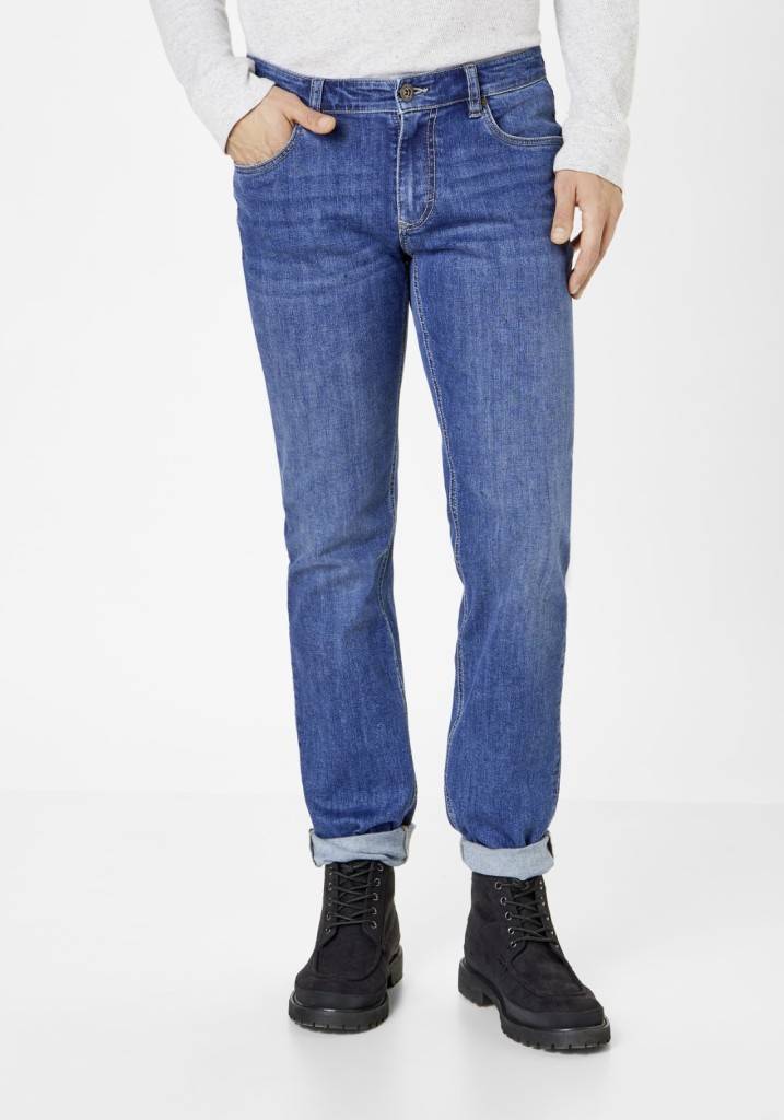 Paddocks BEN MOTION&COMFORT Bequeme Passform - Medium Blue Use Moustache