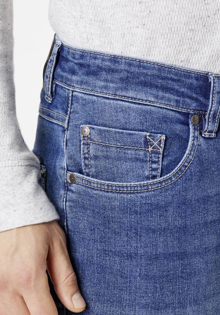 Paddocks BEN MOTION&COMFORT Bequeme Passform - Medium Blue Use Moustache