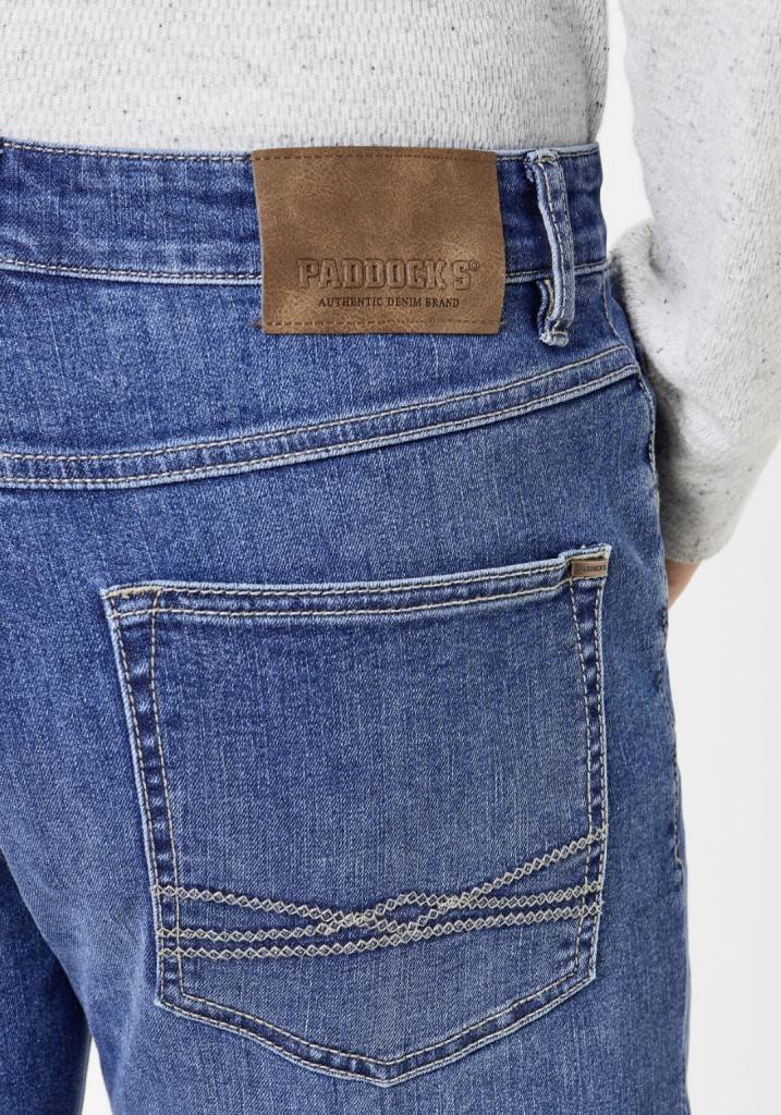 Paddocks BEN MOTION&COMFORT Bequeme Passform - Medium Blue Use Moustache