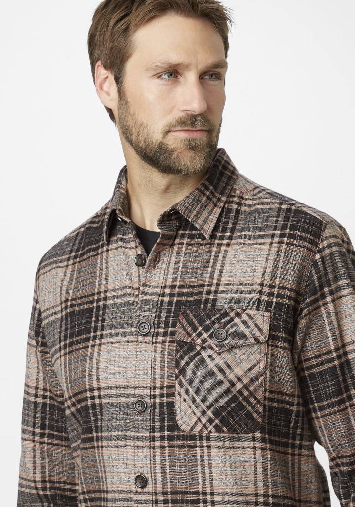 Paddocks Check Overjacket With Patched Pockets Normale Passform - Beige