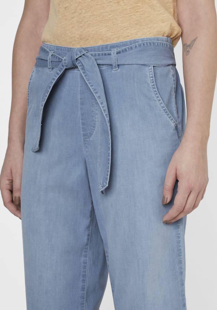 Paddocks Culotte LIGHT DENIM Weite Passform - Blue Bleached Used