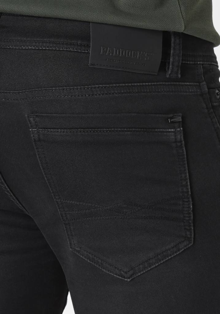 Paddocks DEAN MOTION&COMFORT JOGG DENIM Schmale Passform - Black Black Used Moustache