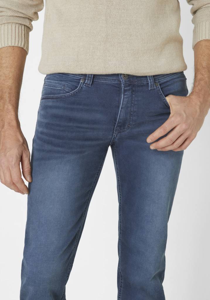 Paddocks DEAN MOTION&COMFORT JOGG DENIM Schmale Passform - Blue Grey Used Moustache